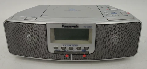 PANASONIC RC-CD500 CD/AM/FM Dual Alarm Clock Radio TESTED EB-10774 Cover