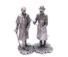 tin 54mm Sherlock Holmes and Dr. Watson Sir Arthur Conan Doyle stories