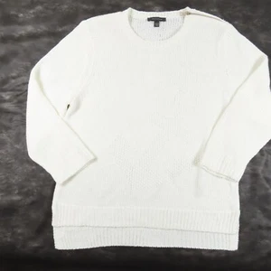 Suéter Talbots Mujer Talla XXLT Blanco Manga Larga Informal Cuello Redondo Cremallera - Imagen 1 de 7