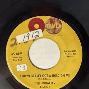 The Miracles Really Got A Hold On Me / Happy Landing 45 Tamla Record 013112 - Foto 1 di 4