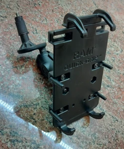 RAM Quick-Grip XL Extra Large Phone Holder Fork Stem Mount | OEM RPR-182-PD4B - Picture 1 of 15