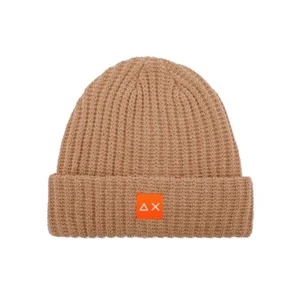 Sun68 Herren Mütze Beige C43110 Rippstrickmütze mit Logo auf der Rückseite - Bild 1 von 1