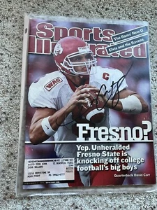 David Carr Signed Autographed Sports Illustrated Magazine Fresno State GTPA - Picture 1 of 1
