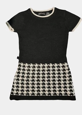 Girls Dress Sweater Project Kids Lurex Tunic Cream W/blk retail Sz Kids M 10/12. - Image 1 of 4