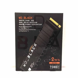 WD Black SN850X 2TB SSD + Heatsink - Interne PS5 Festplatte NVMe Zustand: Neu - Picture 1 of 2