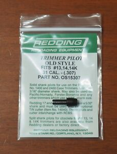 Redding .307 Split Shank Trimmer Pilot-(OS15307)-NEW-in package-31 Cal
