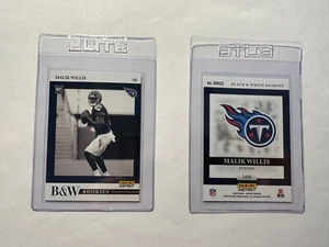 Panini Instant 2022 "Black & White Rookies" #BW25 MALIK WILLIS RC 1/649 - Imagen 1 de 3