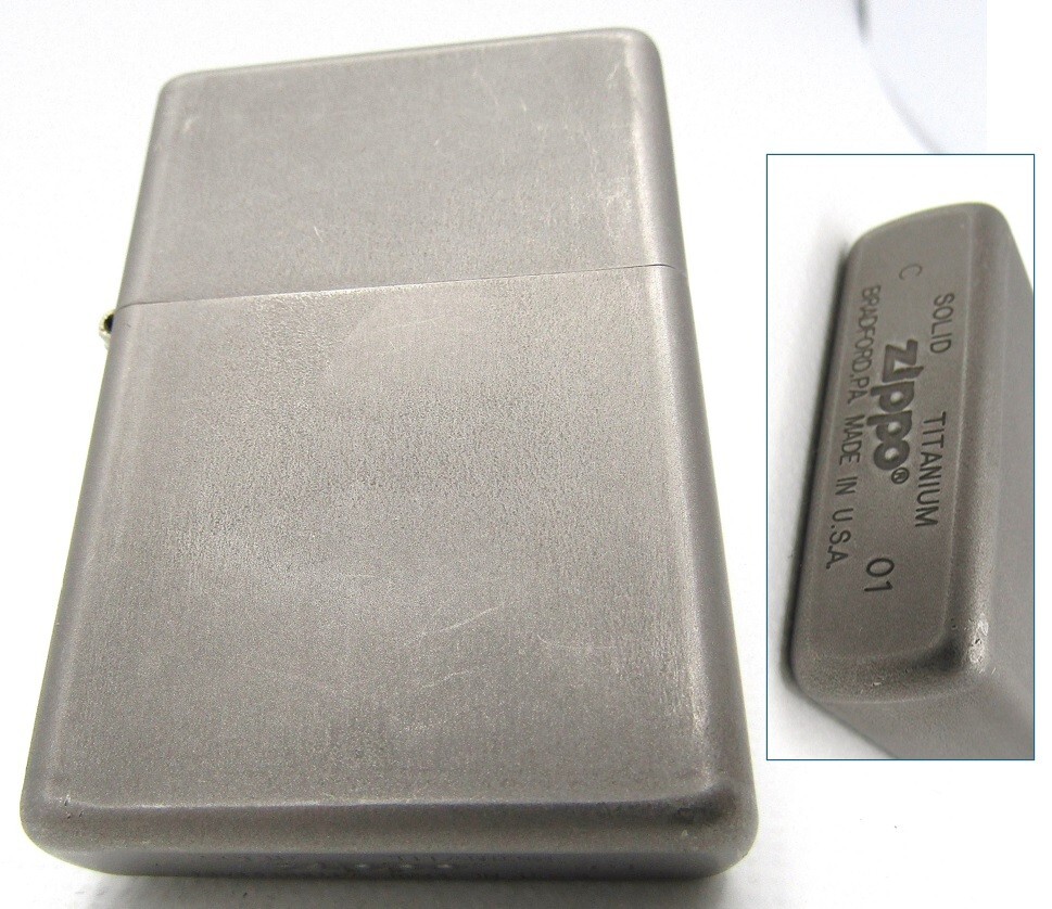 Zippo solid titanium ジッポ ピースソリッドチタン2001年（PEACE 
