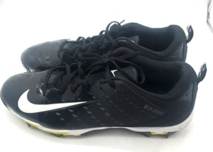 Size 14 Nike Vapor Black White Swoosh Football Cleats Mens Fastflex - Picture 1 of 9