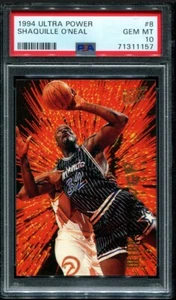 PSA 10 GEMA COMO NUEVO 1994 ULTRA POWER SHAQUILLE O'NEAL #8 MAGIC 11157 DB254 - Imagen 1 de 1