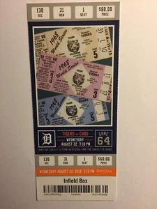 Detroit Tigers vs Chicago Cubs 22. August 2018 Ticket Stub - Bild 1 von 1