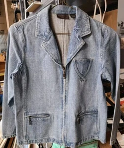 Relativity Petite Ladies Size PL Denim Jacket - Picture 1 of 9