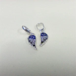 Wings Dangle Pandora Moments ALE 925 Sterling Silver Sparkling Splittable Angel - Picture 1 of 4