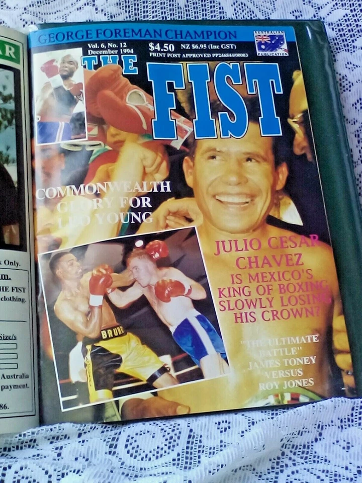  BOXING MAGAZINE THE FIST PUB DEC 1994 50 PAGES  AUSTRALIAN LEO YOUNG - Image 1 of 3