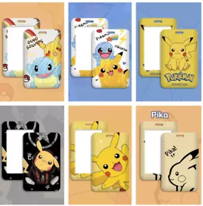 Pikachu Squirtle Card Holders ID Credit Card Bus Student Card Plastic Case G23 - Picture 1 of 7