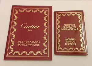 CARTIER Santos Guarantee Warranty Set (Unwritten) - Anni '90 - Foto 1 di 2
