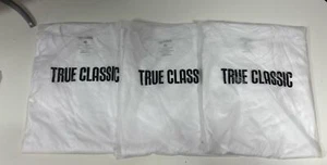 3 Pack True Classic Mens T-Shirts - Short Sleeve Crew Neck Plain T Shirt, Size M - Picture 1 of 1