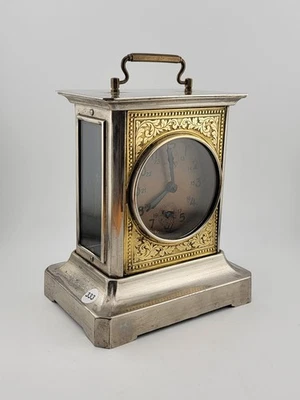 Tarifa Antiguo Reloj Despertador de Viaje KIENZLE Carruaje Años 20 Alemania. Funcionando. Leer. Foto 1 de 4