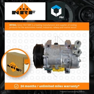 Air Con Compressor fits FIAT AC Conditioning NRF 71789360 71789362 71793792 New - Picture 1 of 6