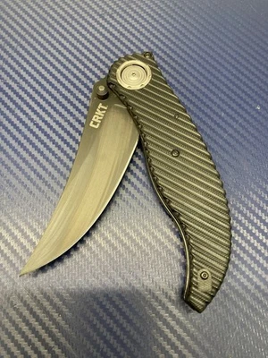 CRKT 2640 Clever Girl Tactical Folder, Black handle D2 Black Blade - Image 1 of 4