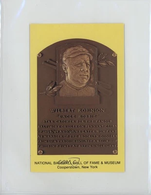 1981-96 National Baseball Hall of Fame and Museum Postcards Wilbert Robinson HOF - Image 1 of 2