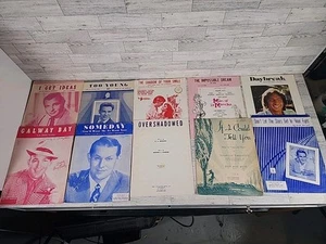 10 Vintage Sheet Music Lot Antique Piano Gospel Jazz USA 50s 60s 70s - Picture 1 of 11