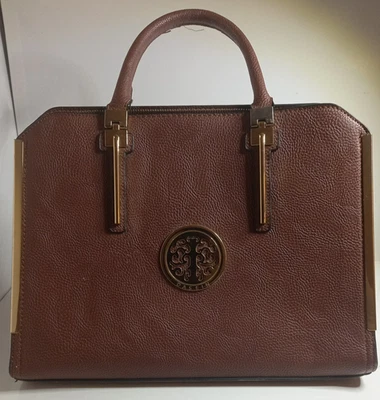 Dasein Women Faux Leather Briefcase Fashion Work Handbag Purse Tote Pre-Owned - Image 1 of 4