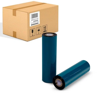 4.33" X 244' Thermal Transfer Ribbons Zebra  0.5" Core 36 Rolls Wax Resin - Image 1 of 4