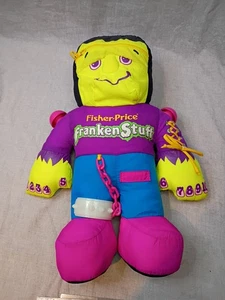 FrankenStuff Fisher-Price Vtg Plush Pet Monster Halloween Horror Toy 18in 1991 - Picture 1 of 11