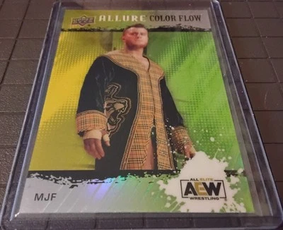 2022 Upper Deck Allure AEW - Color Flow MJF #R-48 Yellow Green - Image 1 of 2
