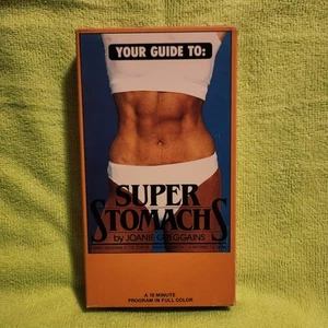 Super Stomachs By Joanie Greggains (VHS, 1985) Fitness Aerobics Tape Parade HTF  - Picture 1 of 4