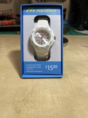 Timex Marathon Women's Analog Quartz Watch - White New Battery - image 1 of 4