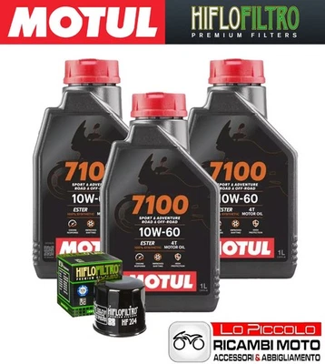 Kit Tagliando 3 OLIO [MOTUL] 7100 10w60 + FILTRO Yamaha YZF-R6 600 2008 2009 Foto 1 de 4