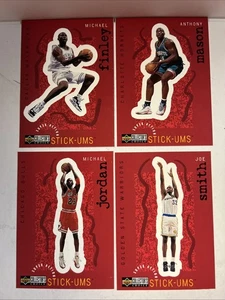 Menge 4 Upper Deck Basketball Super Action Sammelkarten Stick-ums Jordan - Bild 1 von 3
