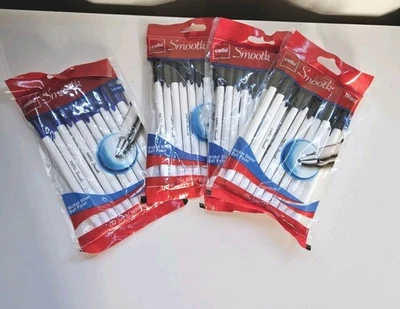 Paquete de 4 bolígrafos lisos para violonchelo 3 tinta negra 1 tinta azul Foto 1 de 2