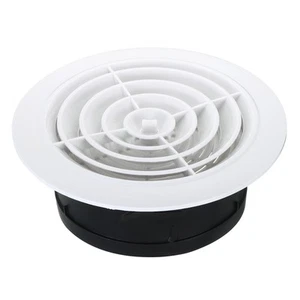 8 Inch Round Air Vent Adjustable Grill Soffit Vent with Screen Rotate Type - Picture 1 of 6
