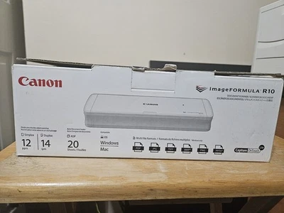 Canon imageFORMULA R10 Portable Document Scanner Duplex 20 Page Feeder - Image 1 of 3