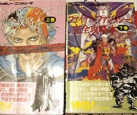 Lot 2 Final Fantasy II 2 Strategy Guide Vol 1 2 Famicom NES Retro Rare Japanese