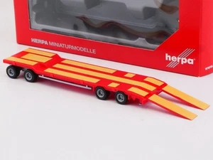 Herpa 076142-003 Goldhofer TU 4 Anhänger feuerrot wie NEU! OVP 1704-30-12 - Bild 1 von 4