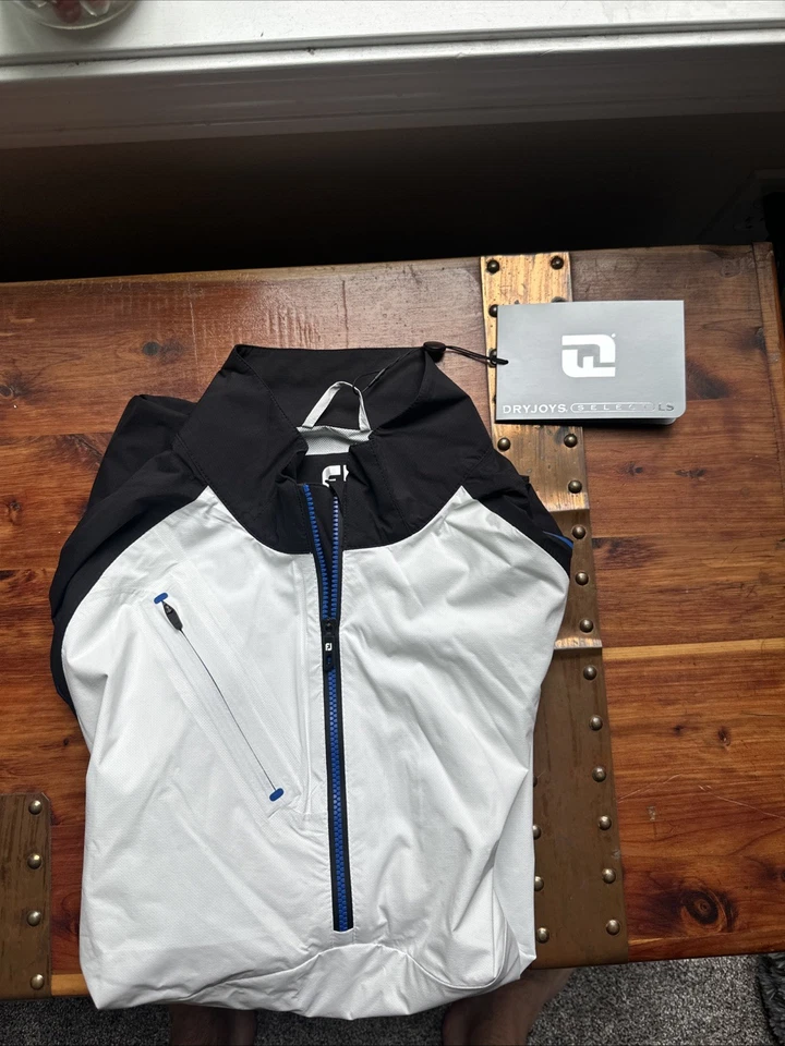 FootJoy dry joy select LS Size M  (WHITE/BLACK) - Image 1 of 1