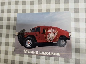 Quadro Poster Limousine Hummer Red Marines 14x11 - Foto 1 di 7