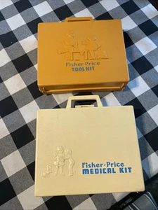 Kit medico e attrezzi Fisher Price 1977 vintage - Foto 1 di 6