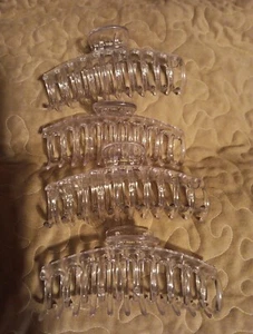 Large Claw Hair Clip, Translucent Clear 5 Inch - Picture 1 of 1