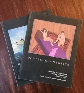 DEUTSCHER MENZIES Aust & Int Paintings, Sculpture and Works on Paper 1999 x 2 - Foto 1 di 10