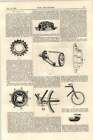 1899 Cycle Show Innovations Koła zębate Łańcuchy Łożyska kierownicze