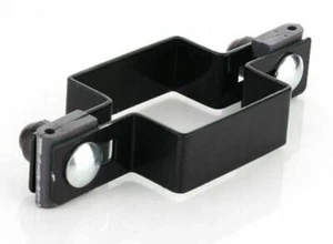 Mittelschelle SET 40x40mm Draht ∅4mm Schwarz Zaunschelle für Zaunpfosten - Bild 1 von 7