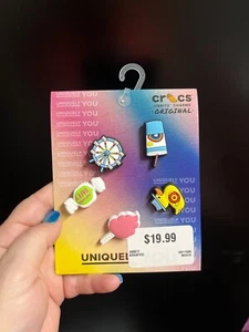 Crocs Shoe Charms 5 piece Set - Lights Up Retro Boardwalk - Picture 1 of 2