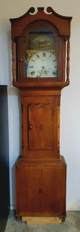 Early Rare 18th C. Tall Case Clock Grandfather Clock Cover