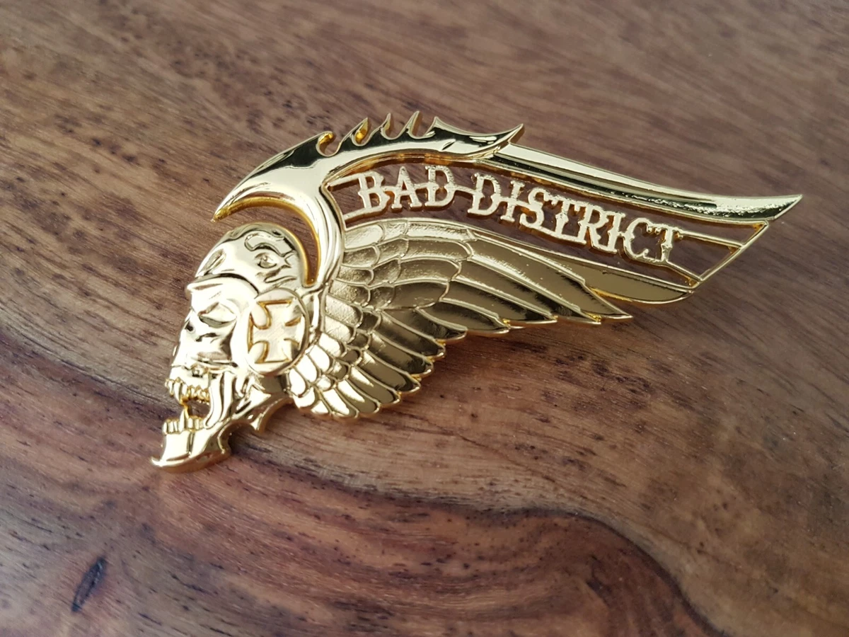 Anstecknadel Pin – Motorrad Wolf Biker Design, 20 Mm, Mit Butterfly-Verschluss