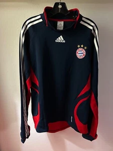 FC Bayern Munich, Long Sleeve Training Jersey, Mens LARGE Blue, Soccer, Futbol - Picture 1 of 14